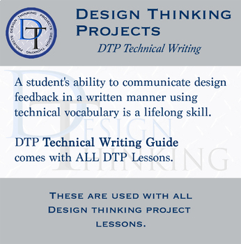 Preview of Design Thinking Projects: Technical Writing and Reading/Higher Level Vocabulary