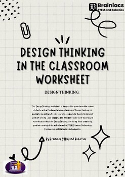 Preview of Design Thinking in the Classroom Worksheet