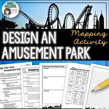 Preview of Map Skills - Design Your Own Amusement Park