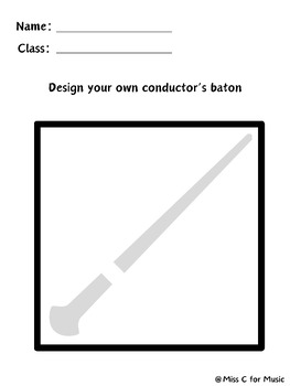 Preview of Design Your Own Conductor's Baton