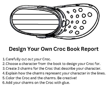 Preview of Design Your Own Croc Book Report
