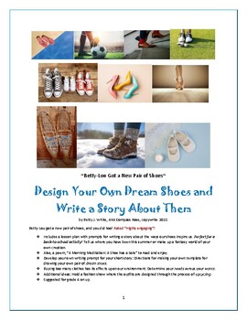 Preview of Design Your Own Dream Shoes and Write a Story About Them