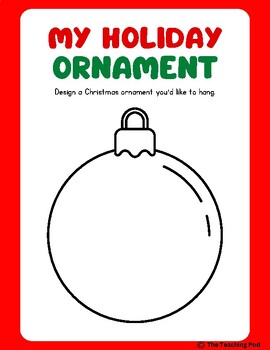 Preview of Design Your Own Holiday Ornament