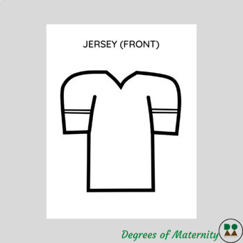 Design Your Own Blank Football Jersey Template