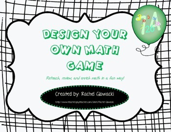 Preview of Design Your Own Math Game