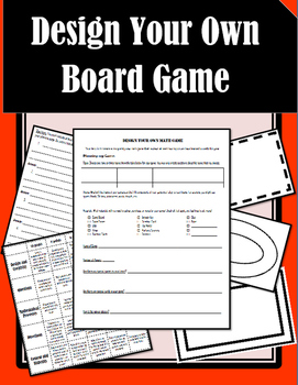 Preview of Design Your Own Math Game **End of year activity!**