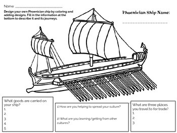 Preview of Design Your Own Phoenician Ship