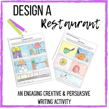 Preview of Design Your Own Restaurant- Creative and Persuasive Writing- 6th, 7th, 8th Grade