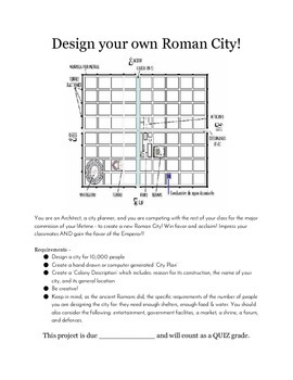 Preview of Design Your Own Roman City - Project Template