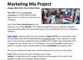 Design Your Own School Store - Marketing Mix Project (Incl