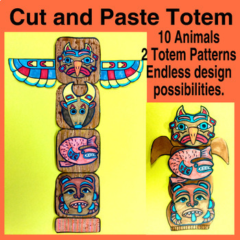 Preview of Build A Welcome Totem: Native American Art 2 Designs 8” to 18” Tall