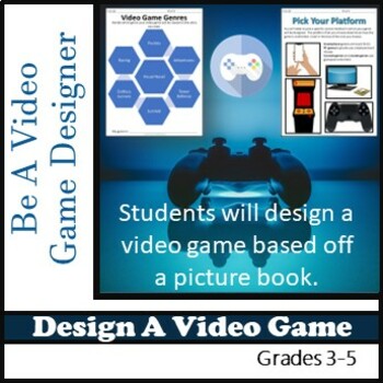 Preview of Create Your Own Epic Video Game Story using a Picture Book, ELA, Art