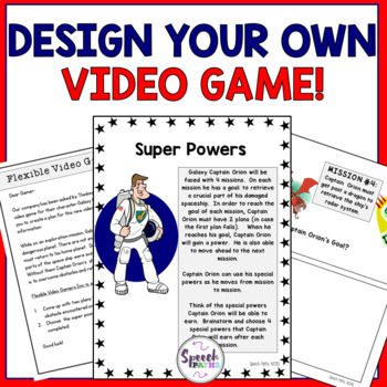 Preview of Teamwork Activity: Design Your Own Video Game!