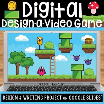 Preview of Design Your Own Video Game Technology & Writing Activity on Google Slides