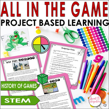 Preview of Design and Build a Board Game - Project Based Learning Activity - STEM