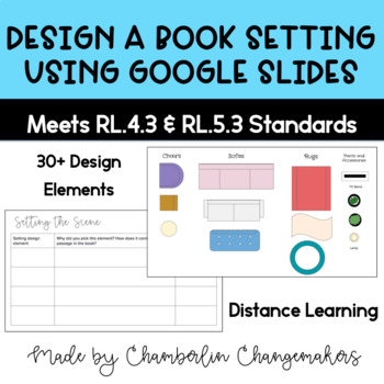 Preview of Design a Book Setting Using Google Slides- End of the Year, Back to School PBL
