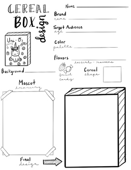 Design Your Own Cereal Box Template from ecdn.teacherspayteachers.com