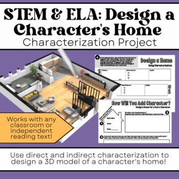 Preview of Design a Character's Home - ELA/STEM Characterization Project