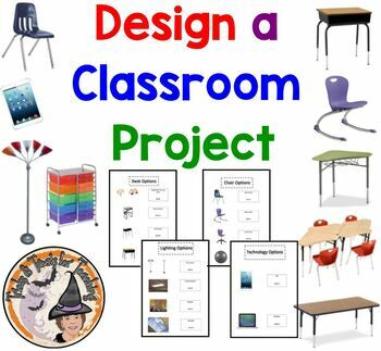 Preview of Design a Classroom Project Activity Station Center Home Learning