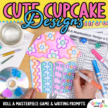 Preview of If You Give a Cat A Cupcake Art Project, Writing Prompts, Fast Finisher Activity