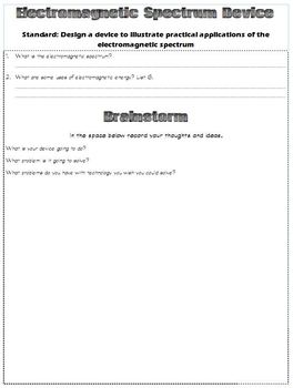 Preview of Design a device that uses the electromagnetic spectrum