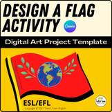 Design a Flag: Digital Art Project using a Canva Template,