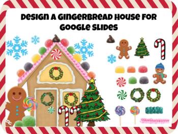 Preview of Design a Gingerbread House for Google Slides 