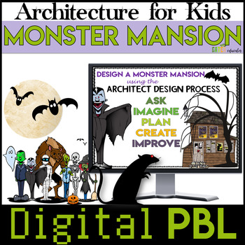 Preview of Design a Haunted House | Digital Project Based Learning | Architecture | Math