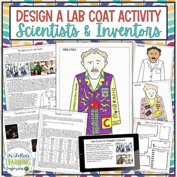 Preview of Design a Lab Coat Activity No Prep Science Project - End of Year Activities