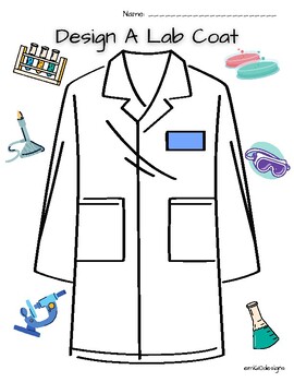 Design a Lab coat template by Emi610designs TPT