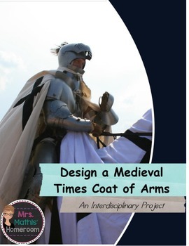 Preview of Design a Medieval Times Coat of Arms Interdisciplinary Project