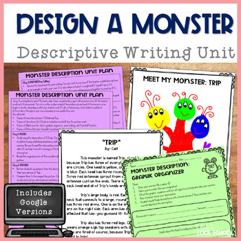 Design a Monster Descriptive Writing Unit