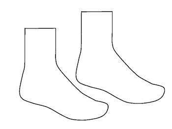 Design a Pair of Odd Socks Printable , Template Design a Socks Coloring ...