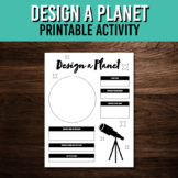 Design a Planet Printable Activity | Space Science Worksheet