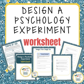 Preview of Design a Psychology Experiment Worksheet