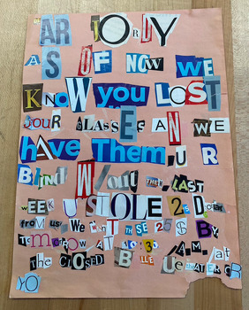Ransom Note - 300 Cut Out Letters