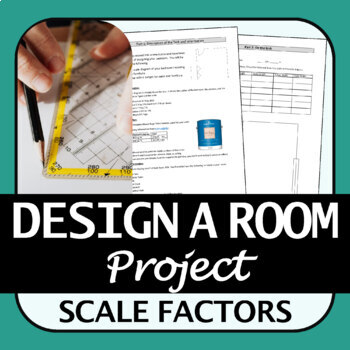 Preview of Design a Room Floorplan Project | Scale Factors, Surface Area | PBL