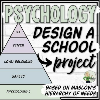 Preview of Design a School Project (Based on Maslow’s Hierarchy of Needs) | PBL