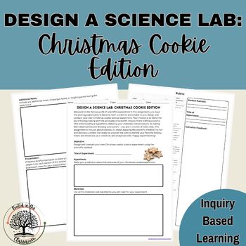 Preview of Design a Science Lab: Christmas Cookie Edition | Scientific Method | Student Led