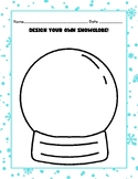 Design a Snowglobe Coloring Worksheet