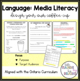 Design a Coffee Cup (Media Literacy & Persuasive Writing)