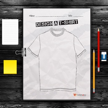 Preview of Design a T-Shirt Printable Template  - Freebie