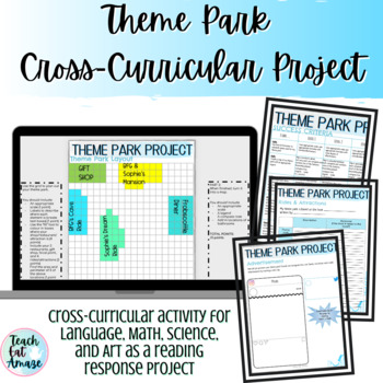 Preview of Design a Theme Park Cross-curricular Project | Book Project |Digital & Printable