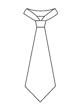 Design a Tie Printable , Template Design a Tie Coloring Sheet | TPT