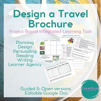 Preview of Design a Travel Brochure - Project Based Integrated Learning Task