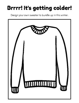 Design a Winter Sweater by Mrs McClain s Brains TPT