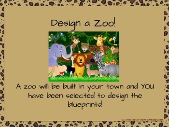 Preview of Design a Zoo Math Project