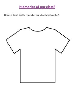 Preview of Design a class t-shirt