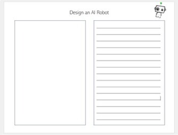 Preview of Design an AI Robot worksheet