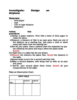 Preview of Design an Airplane for 4th Grade